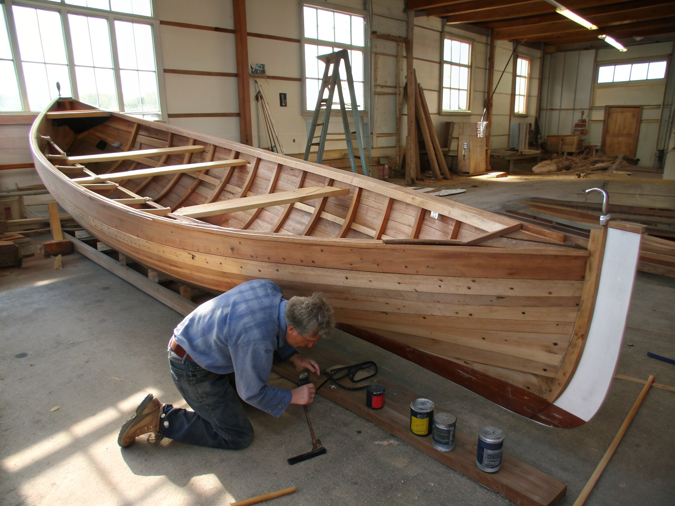 Artisan demonstrating traditional crafts